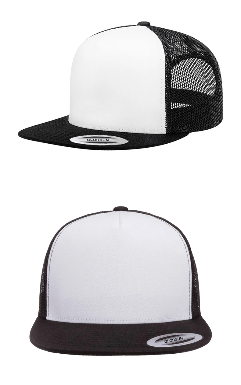 Custom logo 5 panel hip hop cap casquette snapback trucker blank hats snapback 3d embroidery snapback hat cap