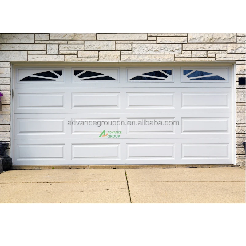 Pretty Residential Automatic Sectional Overhead Porton Garage Door