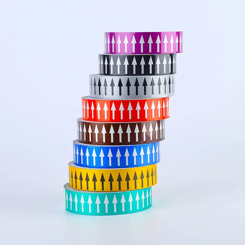 Flow Direction Tape Reflective Arrow Tape For Pipelines - 15cm X 10M Flow Direction Tape Reflective Arrow Tape For Pipelines - 15cm X 10M