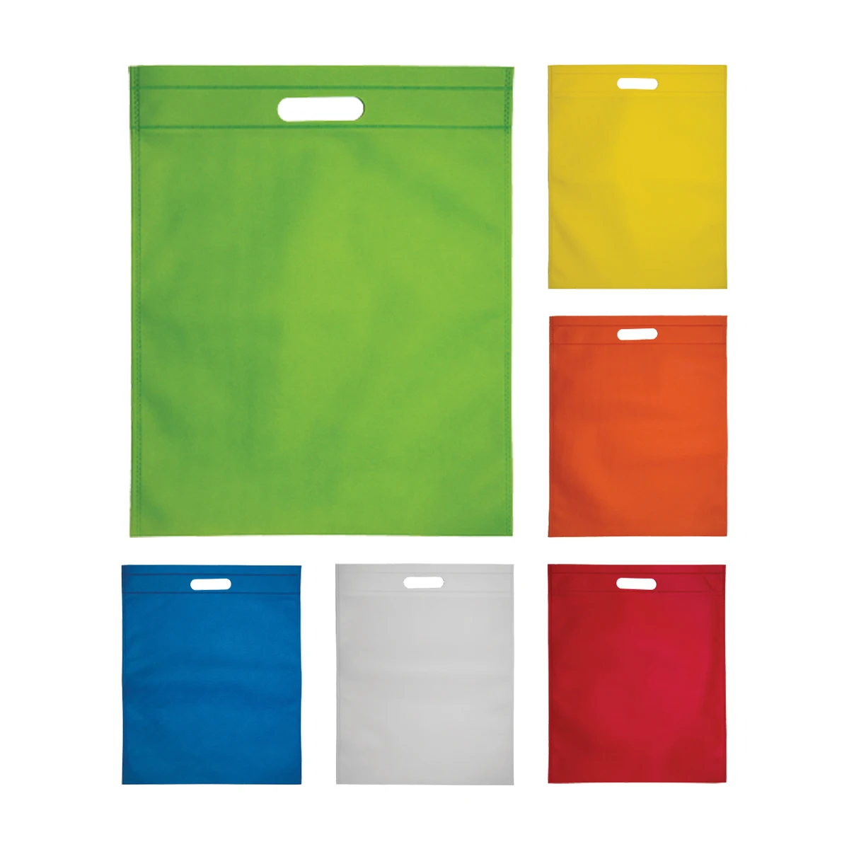 Eco-Friendly Custom Logo Printed Die Cut Non-Woven Bag Promotion Gift Bag for Shopping Packing Plastic Type PE Usage Garment