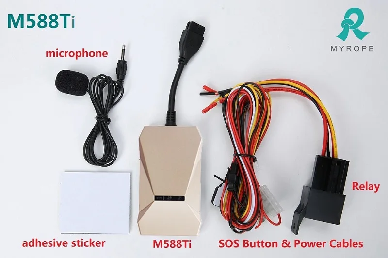 Car GPS Tracker Web Tracking System Functions Accurate GPS Vehicle Tracker M588T 2G Sim Card
