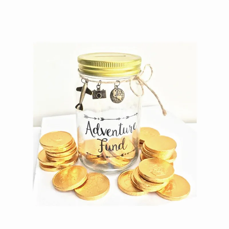 Рекламная стеклянная коробка для денег/банковский банк оптом