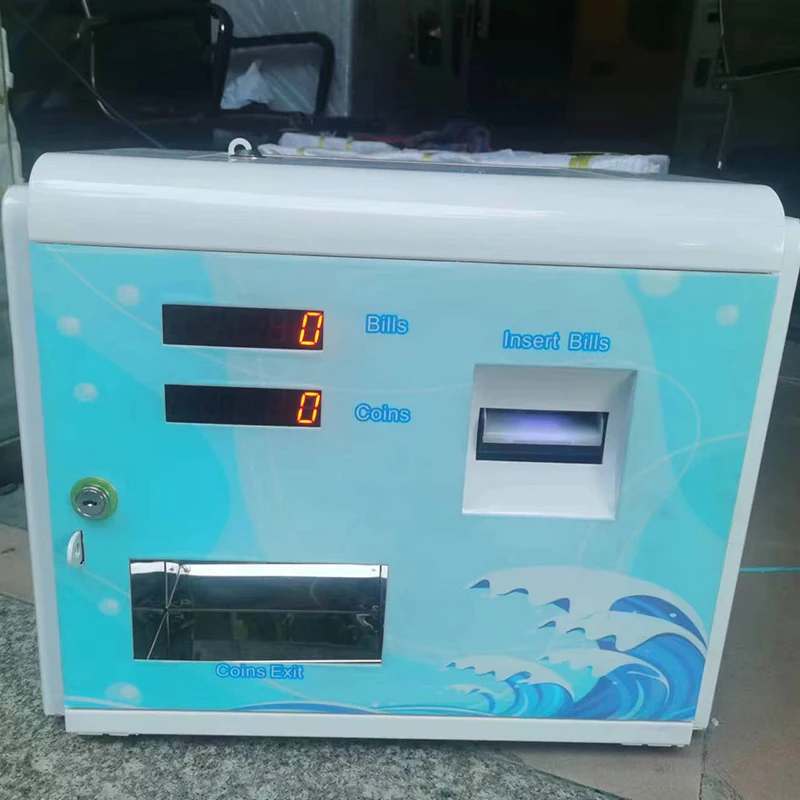 Coin Operated Coin Change Machine bar Counter 24hours Automatic Money Changer Token Coin Change Dispenser Machine