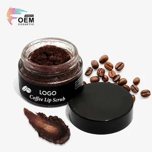 Wholesale Oem Natural Moisturizing Private Label Exfoliating Coffee Lip Scrub Custom Logo