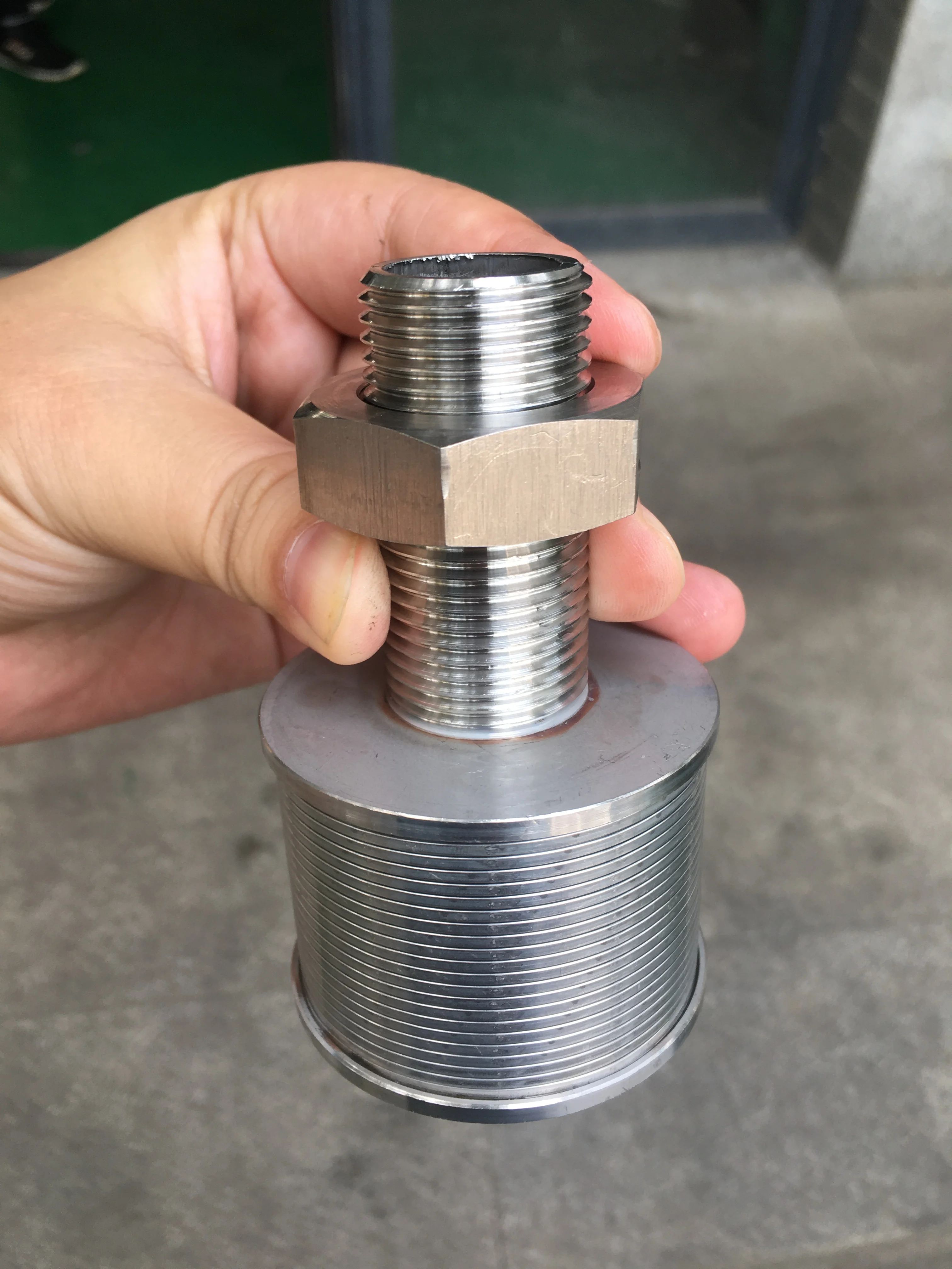 Large Flow Rate Wedge Wire Mesh Screen Filter in Water Treatment System