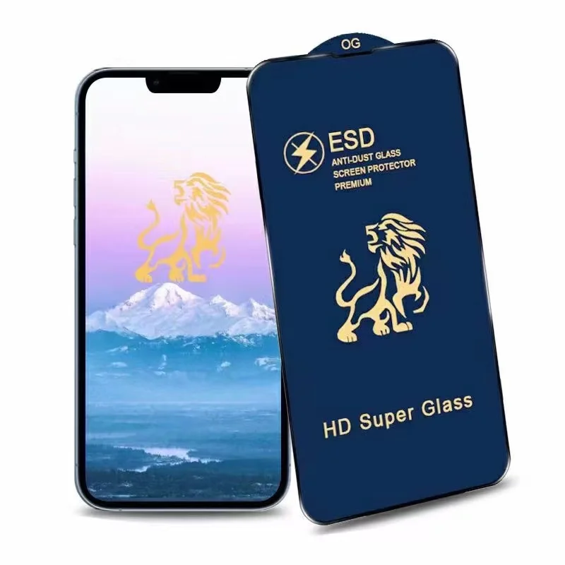 ESD Anti Static Glass OG Lion screen protector Full Glue Tempered