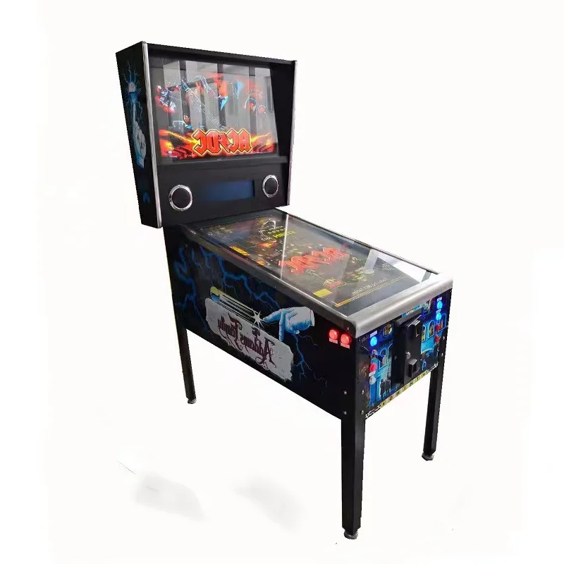 European American Coin-Operated Video Game Pinball Machine 1-Year 6+ Years Entertainment Wooden Bar English Arcade Metal