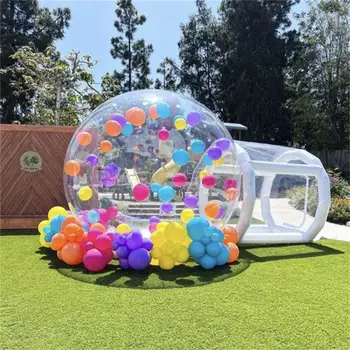 Factory Hot Selling Hotel Outdoor Party Children's Transparent Tent Cabin Party Activities Inflatable Bubble House