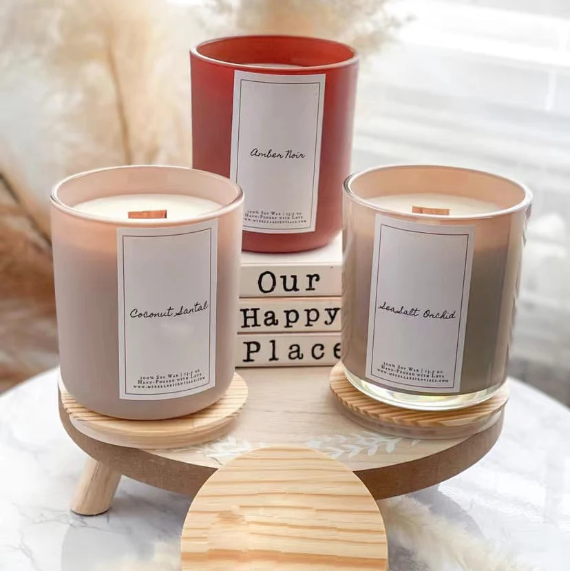 Wholesale Aura Glass Candle Jars with Cork Lids 8oz 10oz 12oz 16oz ...
