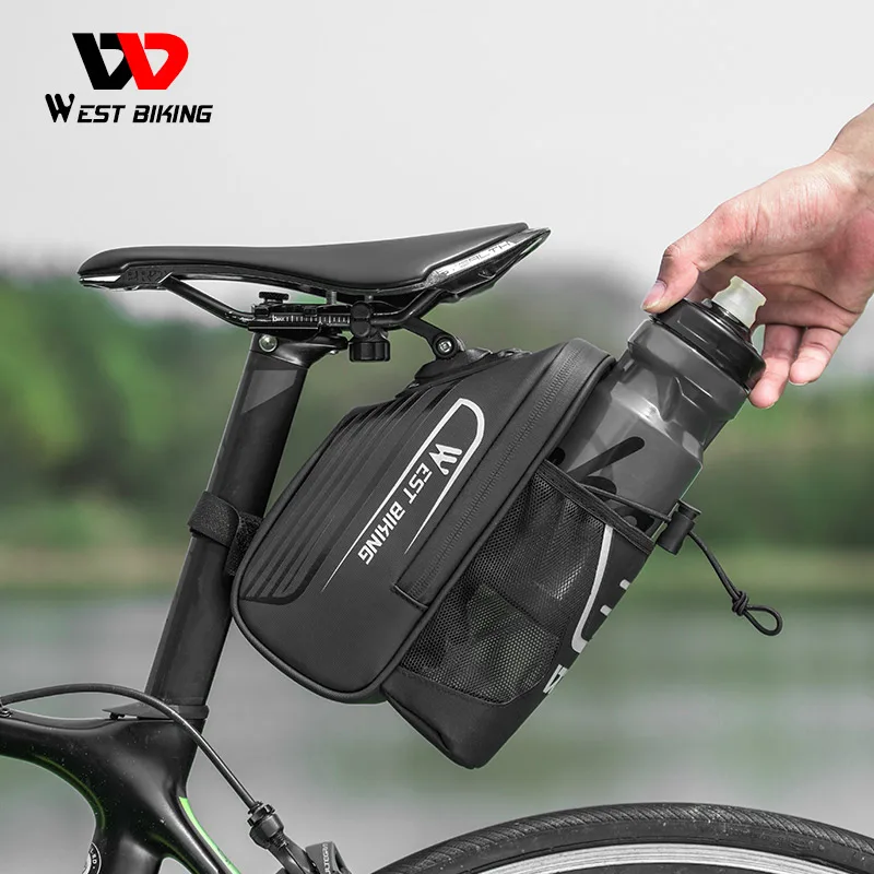 アクセサリー Multicam Cycling Waterproof Saddle Bag AFISHTOUR Waterproof Bike Pannier - 15L Saddle Bag for