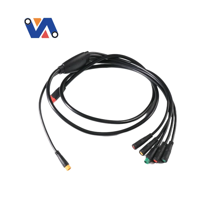 Dây cáp chính chống thấm nước mới của New Image dành cho xe đạp điện OUXI V8, dây cáp đi dây chính, bộ dây điện xe đạp điện, phụ kiện kết nối chống thấm nước