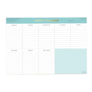 Custom Weekly Planner Large Wall Calendar Family Agenda Notepad Office Stationery Supplies Bamboo Organizer Business Gift