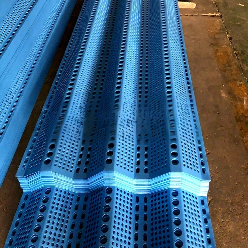 Galvanized Steel Perforated Hole Windproof Dust-Suppressing Net for Coal Mine Power Plant Material Yards Highway Baffle Fence