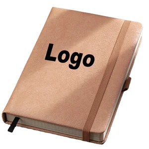 2026 Custom Promotional A5 PU Leather Notebook Hardcover Art Planner with 100 Sheets Spiral Inner Pages Business Gift Logo