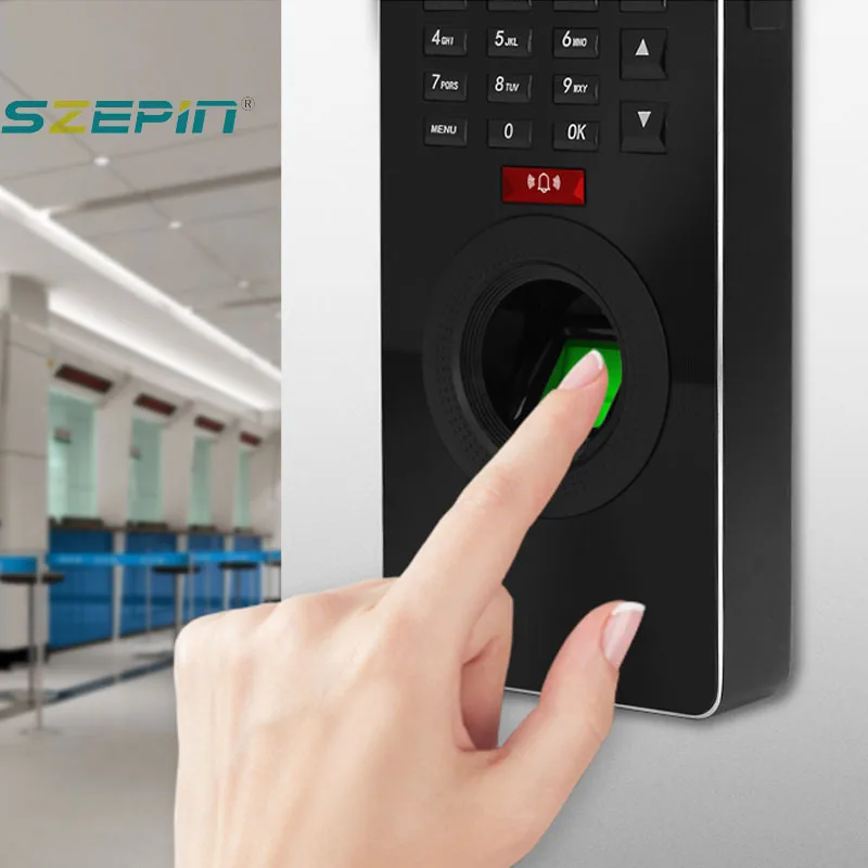 Linux Employee Clock Recorder Biometric Fingerprint Time Attendance and Access Control Device Fingerprint Time Recording Machine