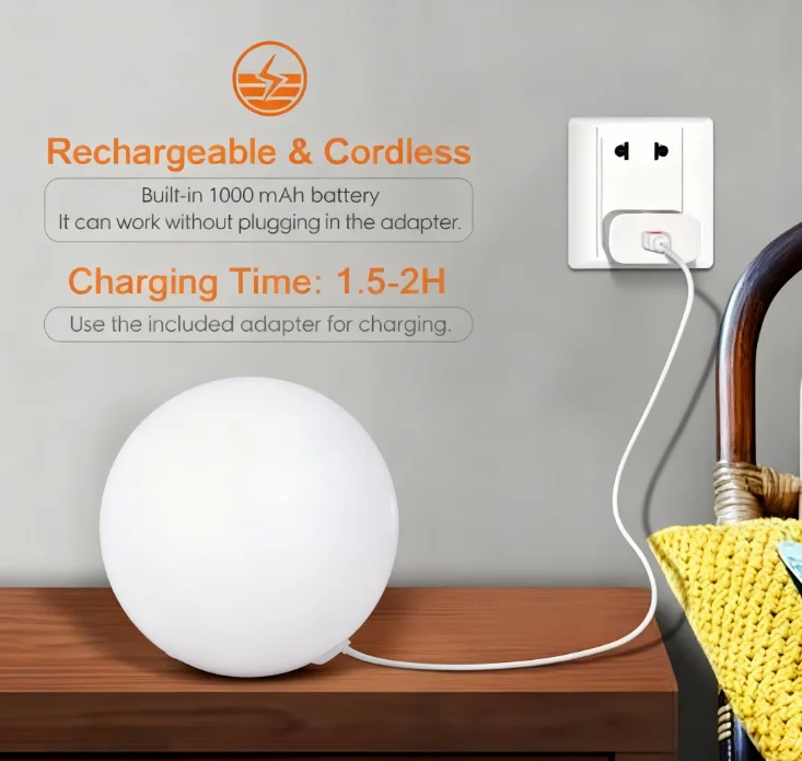 product factory best sell multi sizes pe ball light eco friendly waterproof battery rgb for bar furniture party events park ktv decor-8