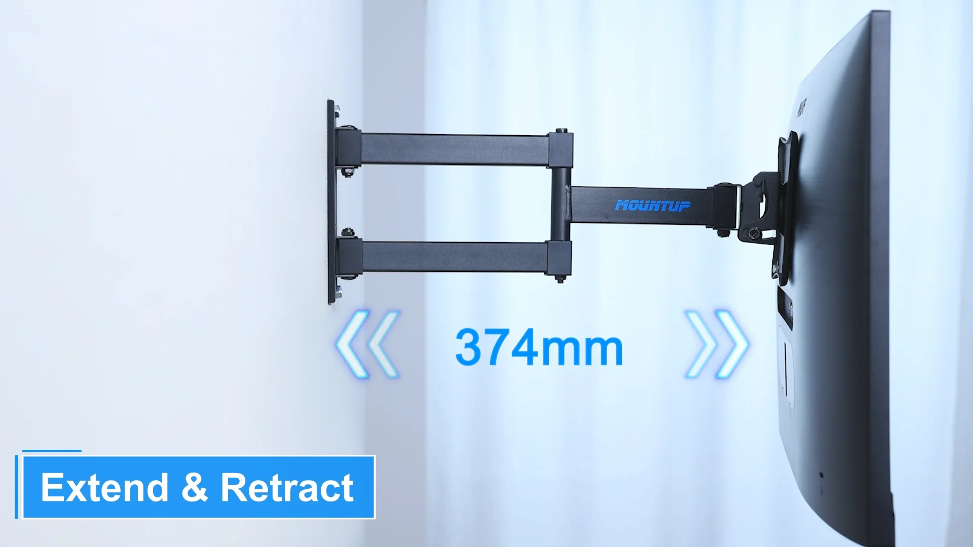 Mountup Up To 42" Tvs Full Motion Tv Holder Tv Mounts For Vesa