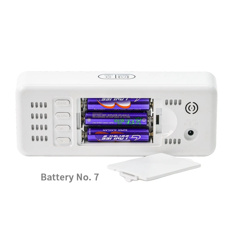 Mirror Living Bedroom Clock Multi-Function Student Electric Present Sleep Simple Kitchen Temperature Household Desktop Clocks