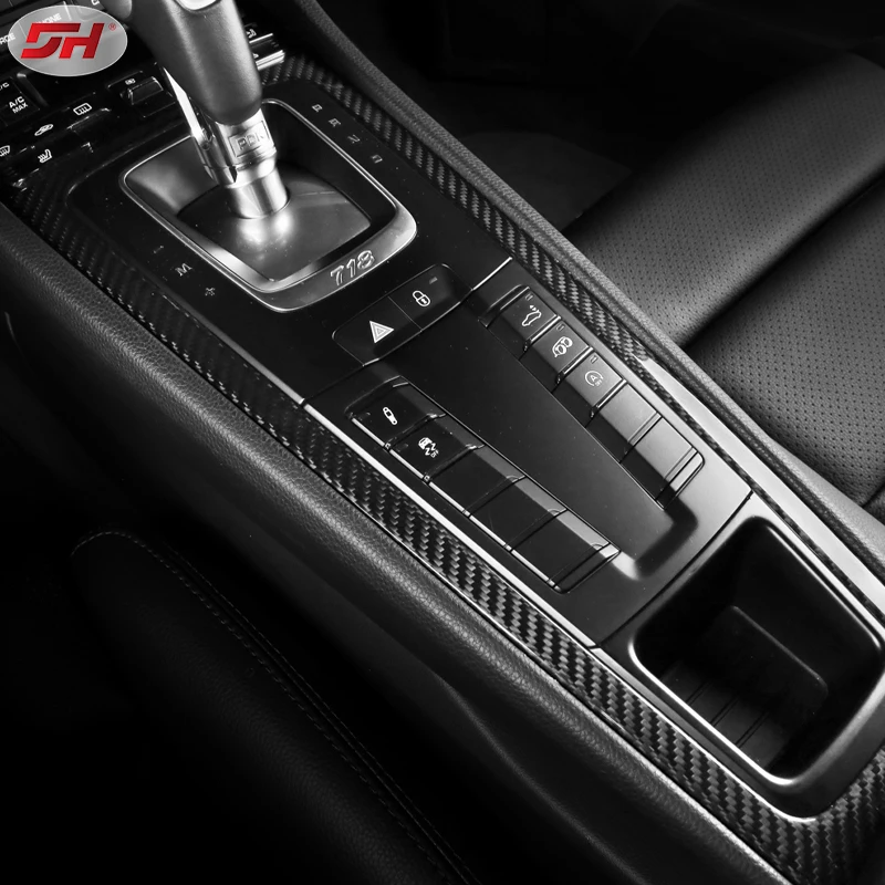 carbon fiber material interior trims accessories auto parts for 2016-up Porsche cayman boxster 718 982 model
