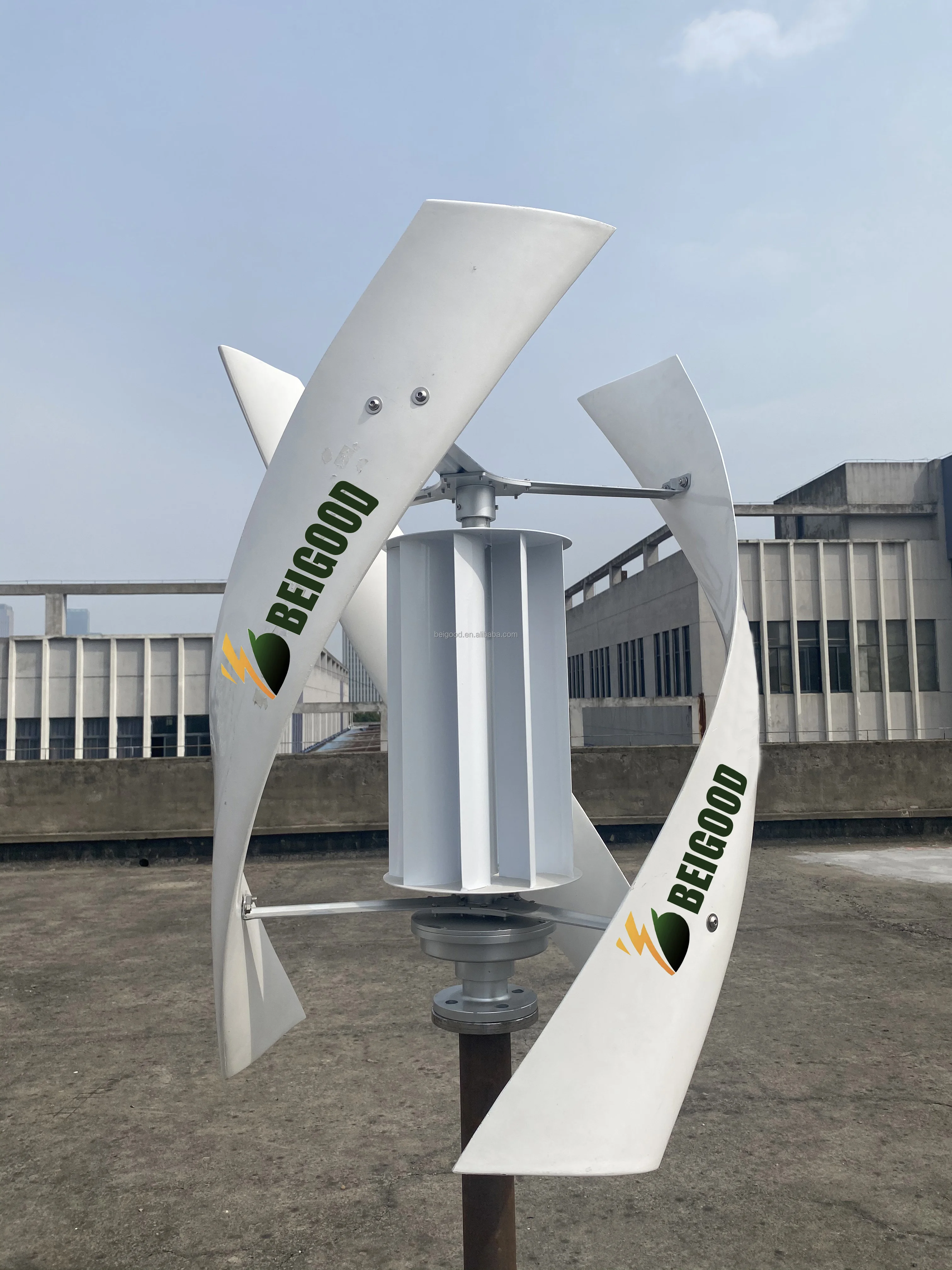 3kw 12v 48v离网可再生能源系统立式风能涡轮发电机