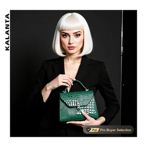 KALANTA Lock Clutch Vintage Shopping Custom Square Top-Handle Print Satchels 2026 Shoulder Femm  Ladies bag