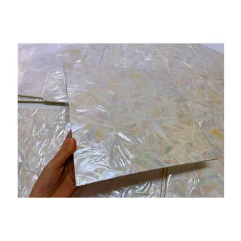 wholesale Natural sea shell sheet black/white Mother Of Pearl sheet Abalone Shell Sheet for art craft home decoration furniture