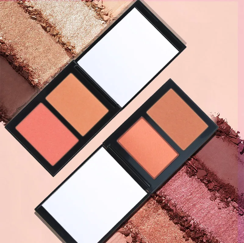Low Moq square Blush Shimmer Blusher Powder Unbranded Makeup Blusher Private Label