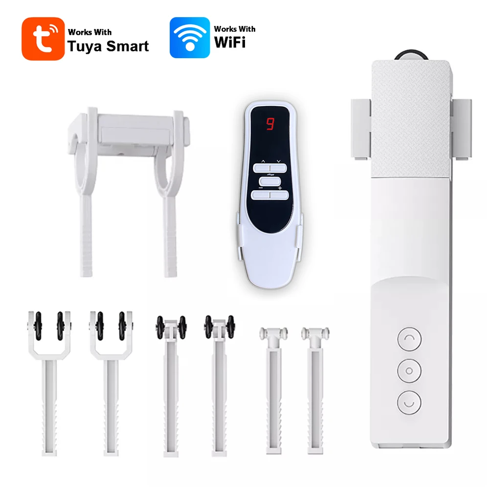 Tuya WiFi Smart Curtain Driver Robot For Roman I Type U Type Curtains Track Alexa Google Home Control Blind Motors