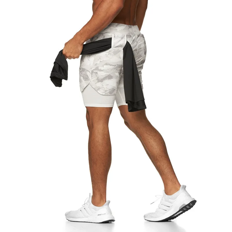 plus size 2 in 1 running shorts