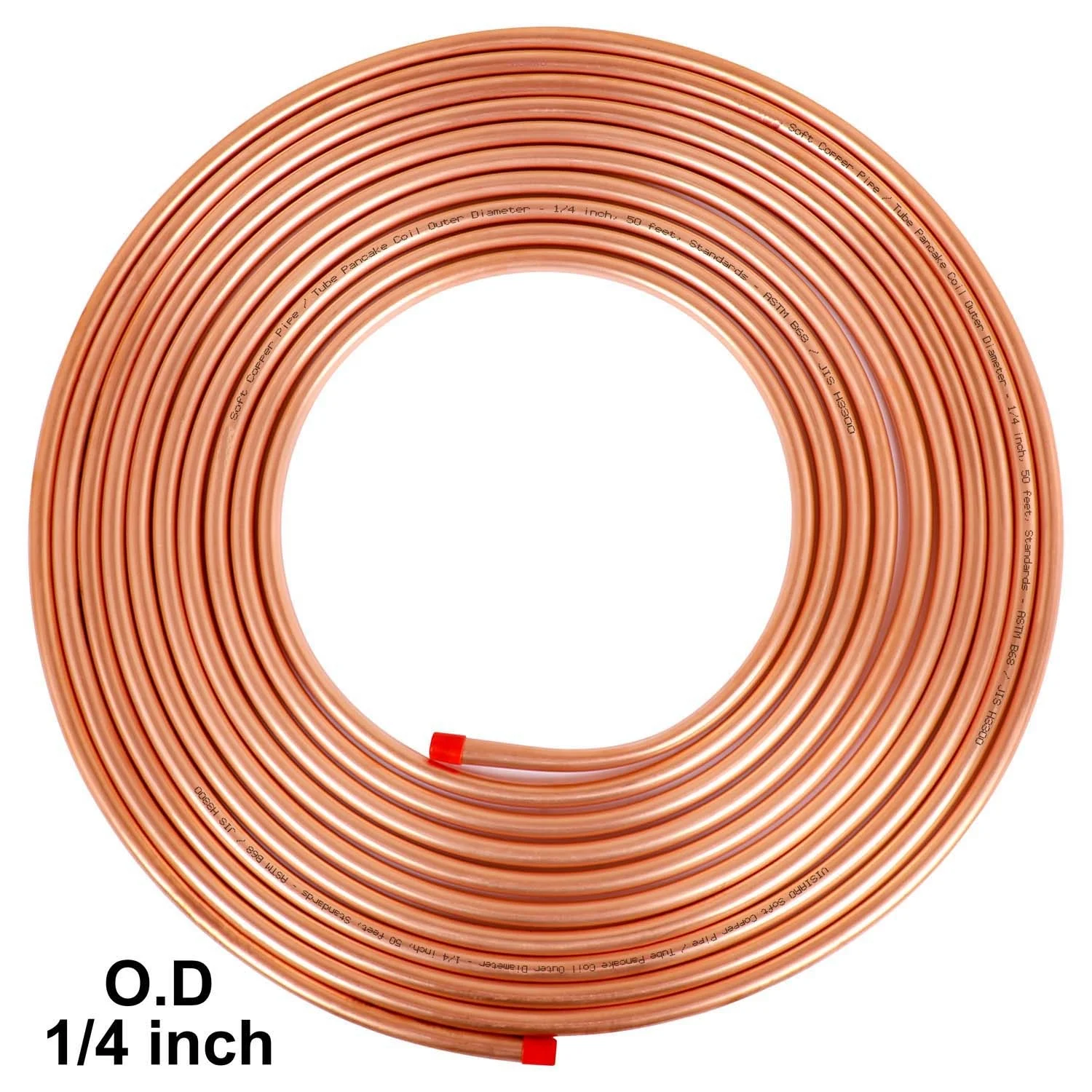 Медная оладительная трубка малого диаметра 1/2 дюйма 1/4 1/8 капиллярная медная