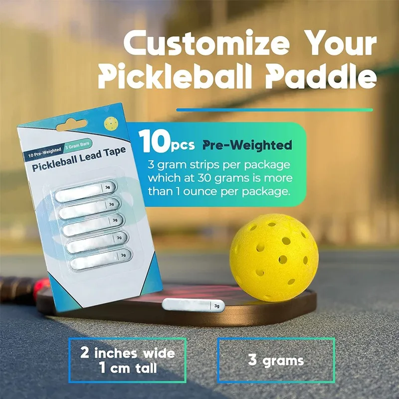 Logo Design Premium Pickleball Lead Tape Edge Guard Adhesive Strips