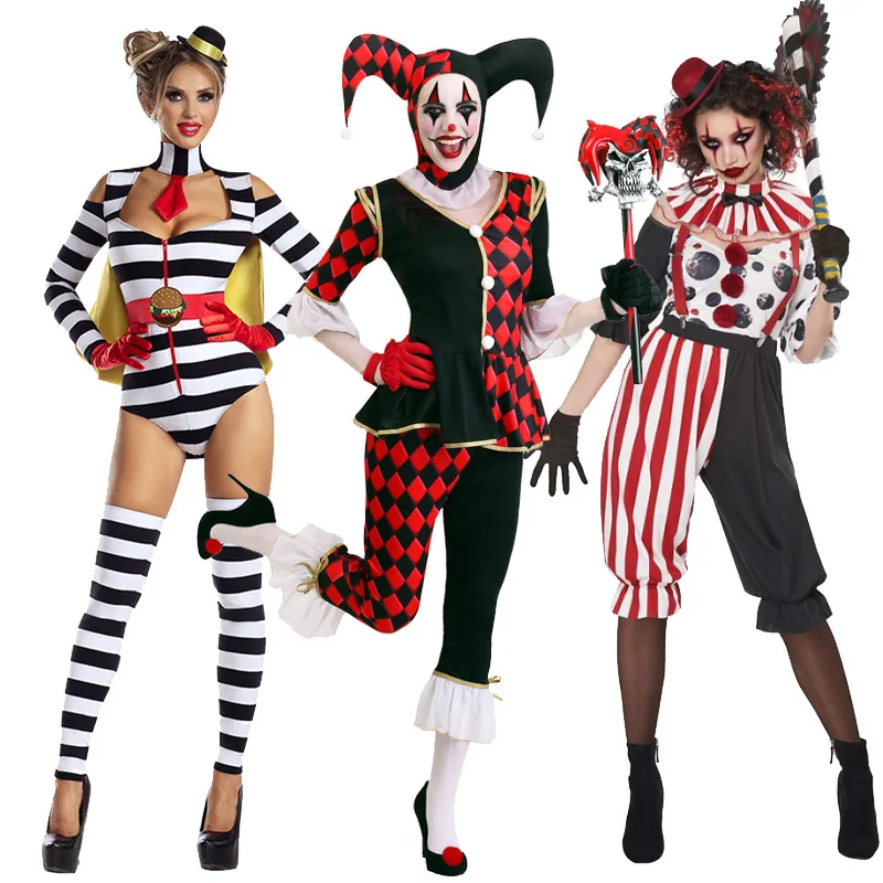 Boland - Kostuum Midnight Clownette, jurk met kraag, dames