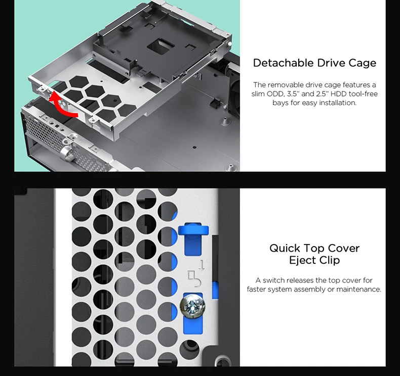 Sohoo Case 8.3l Desktop Sff Slim Business Pc Chassis