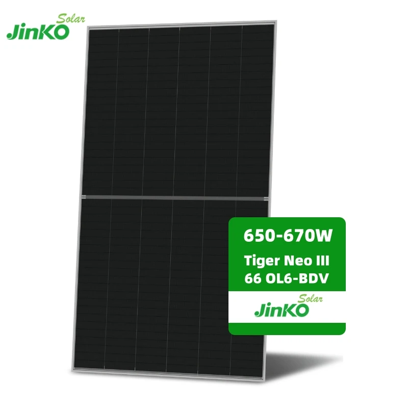 Jinko Tiger Neo 3.0 Solar Module - 650W to 670W Bifacial Panel