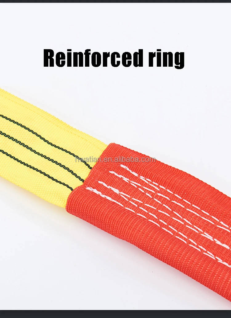 Endless Type Soft Round Belt Basket Eye Webbing Lifting Sling Strap Belt for Lifting Equipment Use