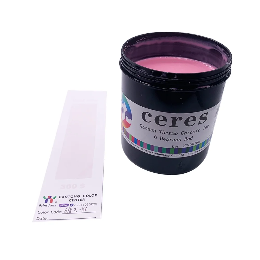 Hot Sale Screen Printing Degree Thermochromic Printing Ink/temperature  Sensitive Ink Red to Colorless