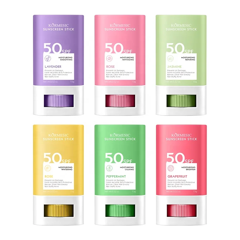 OEM ODM KORMESIC SPF50+ PA+++ Sunblock Whitening Skin Care Anti-UV Isolation Beauty Sunscreen STICK