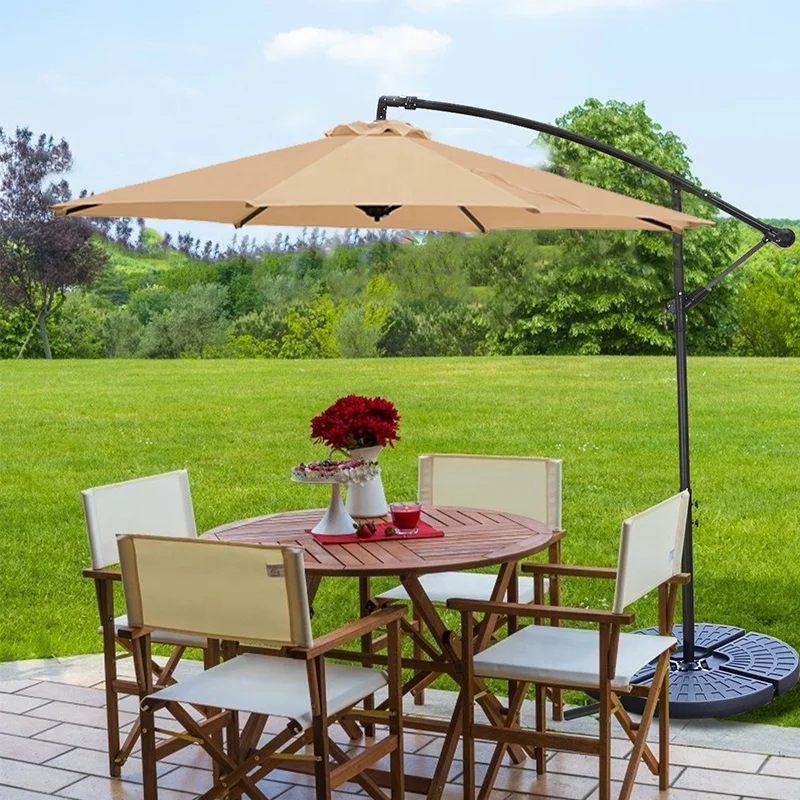 2023 hot sale 10ft Cantilever Banana Parasol Garden Umbrella Adjustable Outdoor Patio Parasol