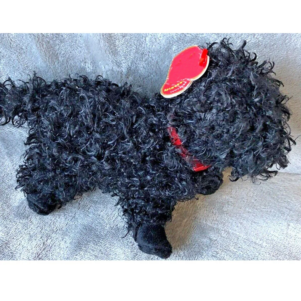 Peluche Cane Barboncino Nero – Douglas Gigi, Lunghezza 18 Cm – Morbido E Cocco