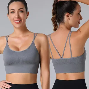 Customized High Quality Women's Sports Vest Plus-Size Yoga Vest for Gym Running Breathable Shock-Absorbing Top