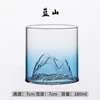 Montagna blu gradiente (7cm * 7cm)