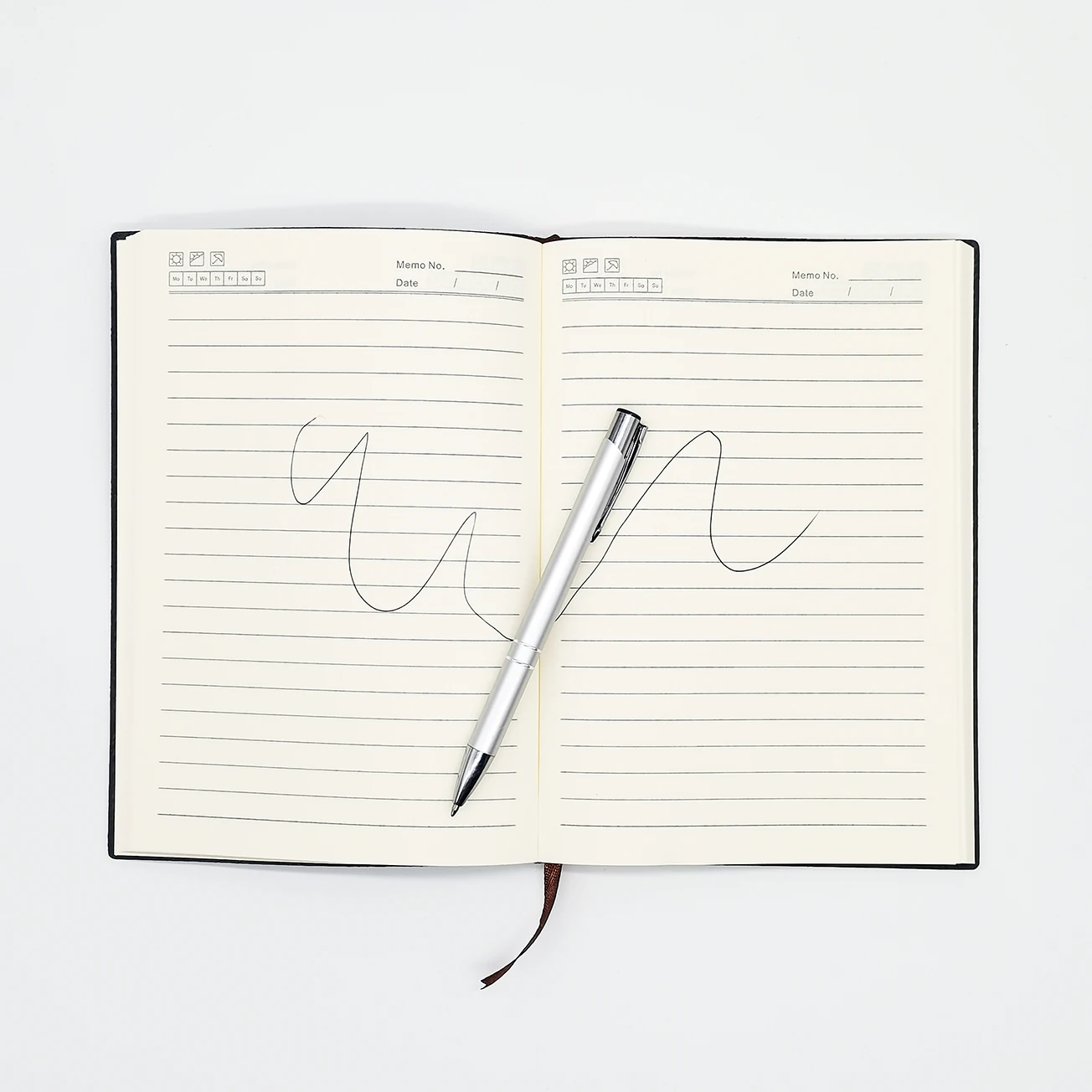 Journal Manufacturer Custom A5 Softcover PU Leather Note Book Business Office Notebook With Logo