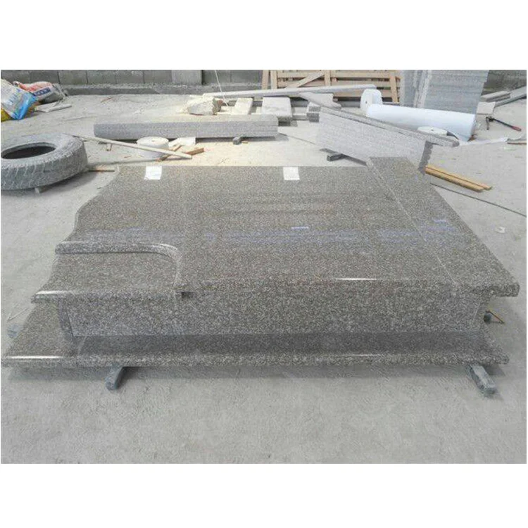 China Offers Elegant European Design Cheap G664 Granite Tomb Monuments for Cemetery Red Granite Statuary