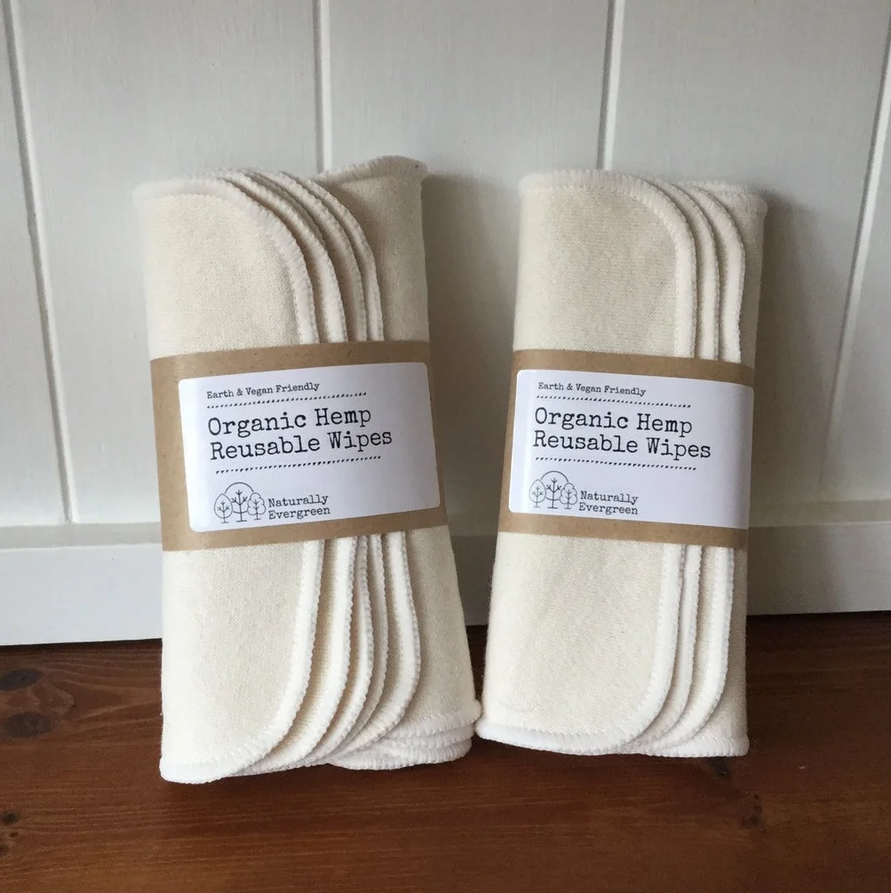 Custom Private Label 100%Natural Biodegradable Hemp Cotton Unpaper Towel Washable Bamboo Fibre Reusable Organic Kitchen Wipes