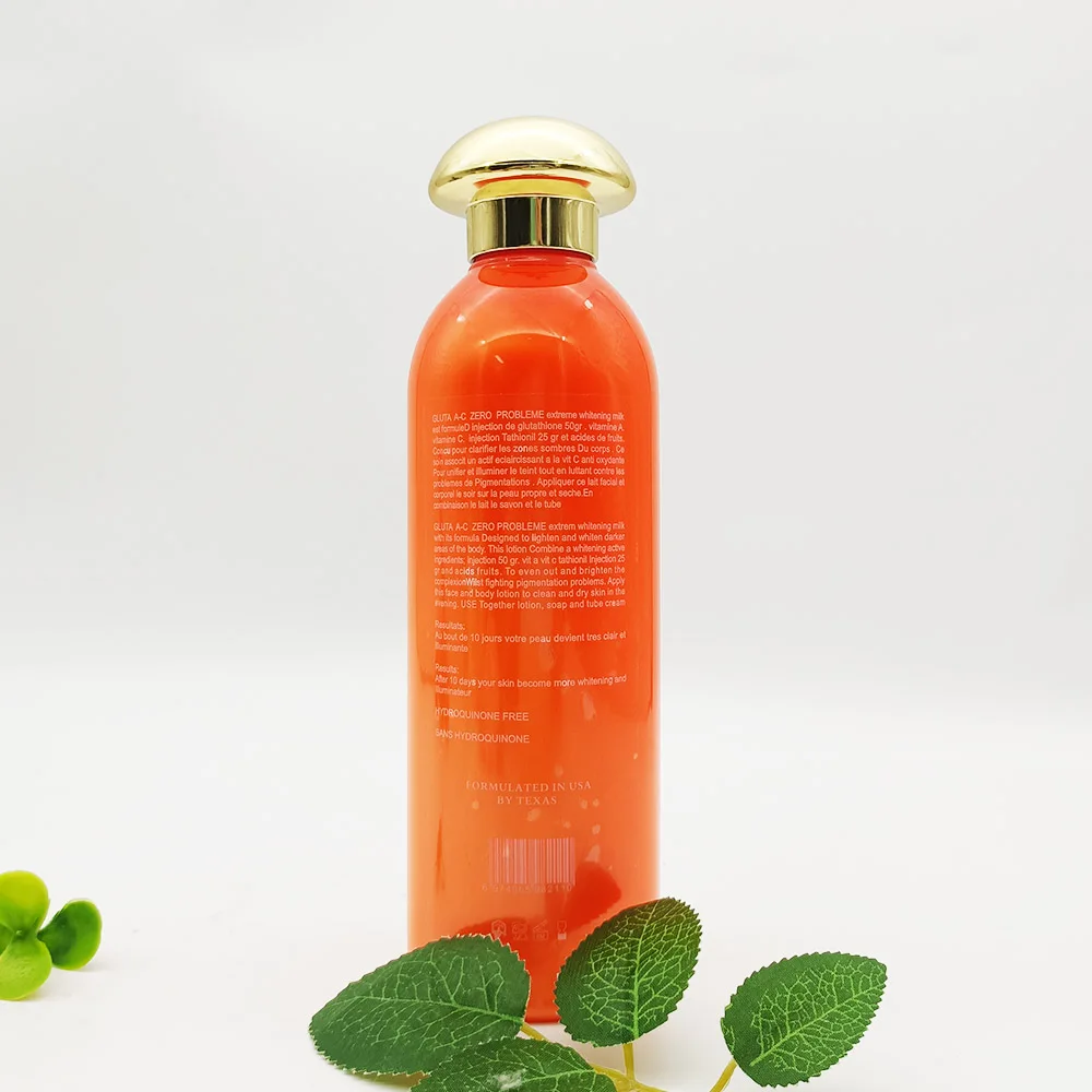 OEM Private Label Gluta Whitening Milk Gluta Kojic Terminal Whitening Strong Body Lotion 400ML for Black Skin OEM Private Label Gluta Whitening Milk Gluta Kojic Terminal Whitening Strong Body Lotion 400ML for Black Skin