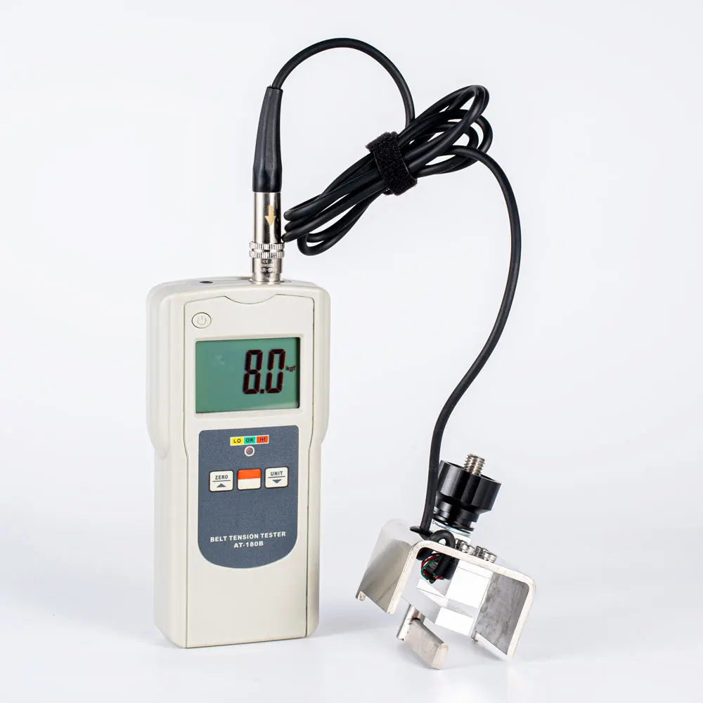 AT-180B Digital Portable Belt Tension Tester Meter Gauge Mainly Use for Automotive Belt Tension Measurement