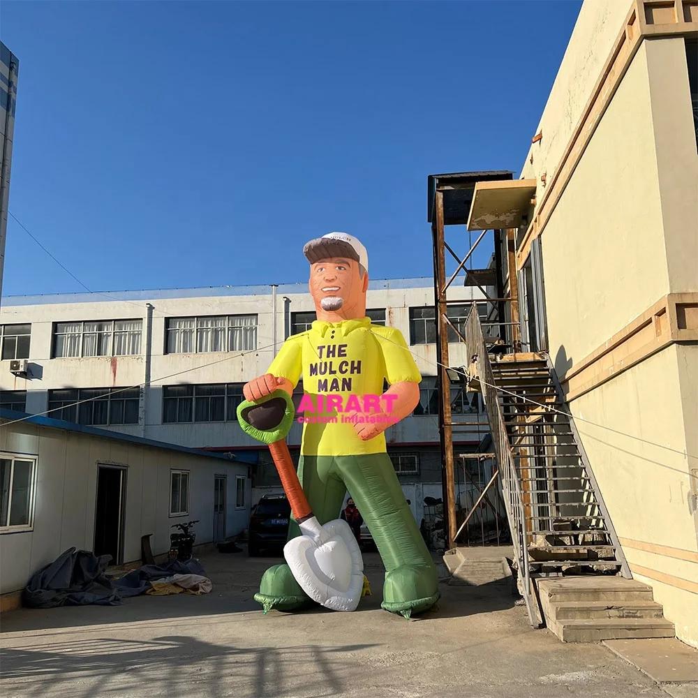 Factory Price Customize Inflatable Model Printing Inflatable Character Hand Shovel