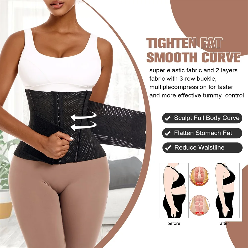 Wholesale Lady Waist Cinchers Belt Women Shapewear Tummy Control Wrap Belt Corset Waist Trainer Slim Body Shaper Slim
