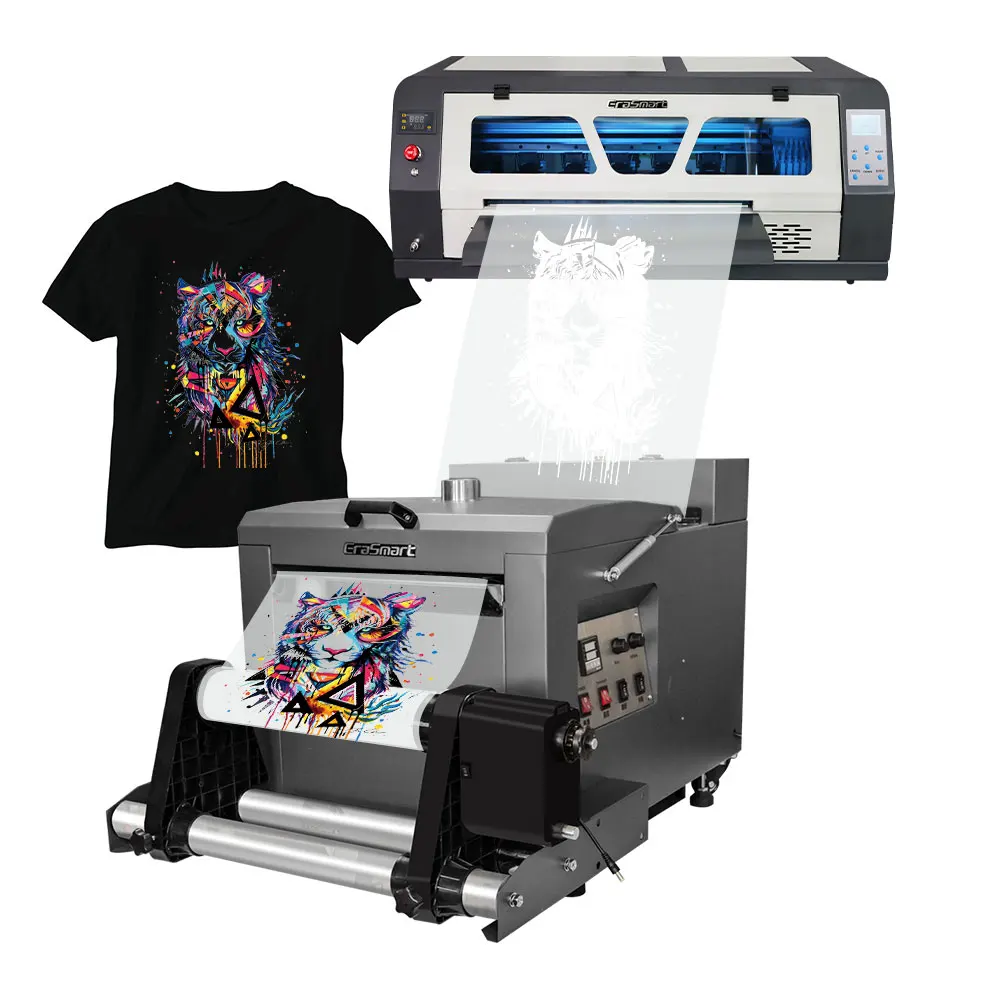 A3 DTF Printer Bundle 33CM Roll Film DTF Printer for Tshirt Hoodie Directly  Transfer Film DTF Printer A3 Tshirt Printing Machine