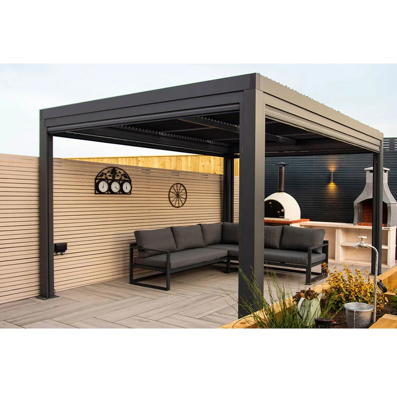 Gartenpatio Bioklimatische Gazebo Dachdach Aluminium Pergola